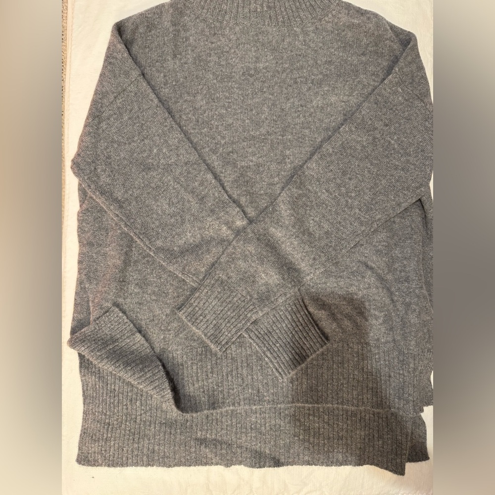 Magaschoni Charcoal Cashmere Turtleneck Sweater new with tags - Picture 4 of 5
